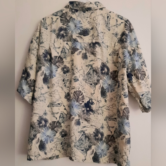 Island Shores Washable 100% Silk, Hawaiian Button Shirt, Men's Size XL - Picture 12 of 12